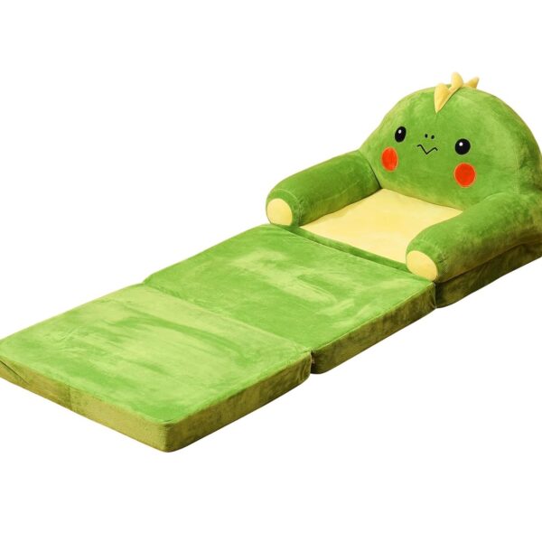 Sofá Cama Plegable para Niños - verde dinosauri (1 a 3 años)