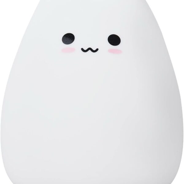 Luz Nocturna Infantil Gato - Silicona Suave, Recargable, Cambia de Color con un toque