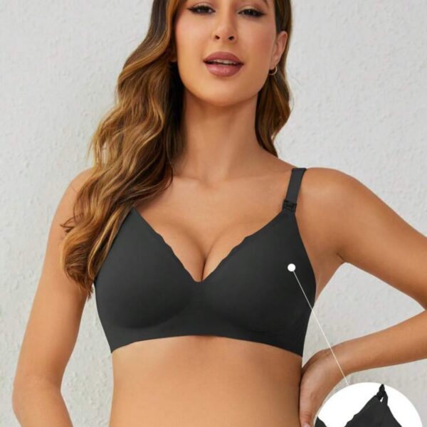 Sujetador o brasier de lactancia sin costuras estilo gelatina – Maternidad cómoda y elegante