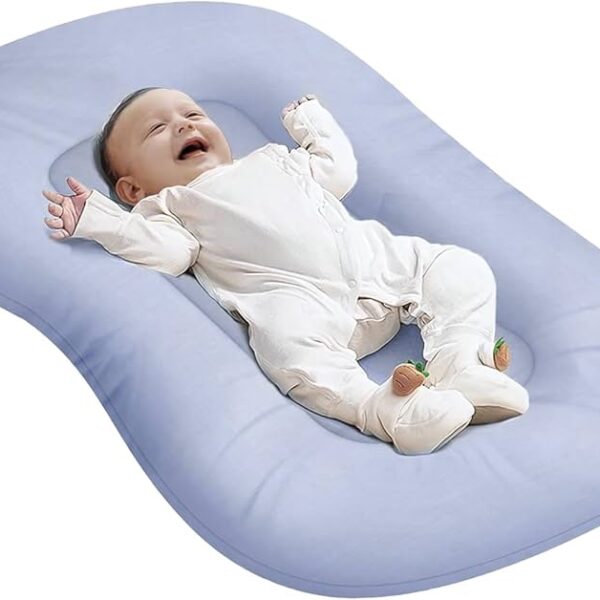 FONNYXk - Tumbona o nido para bebé, ajuste Snuggle Me Lounger, 0-18 meses, ideal para el hogar y viajes, algodón suave