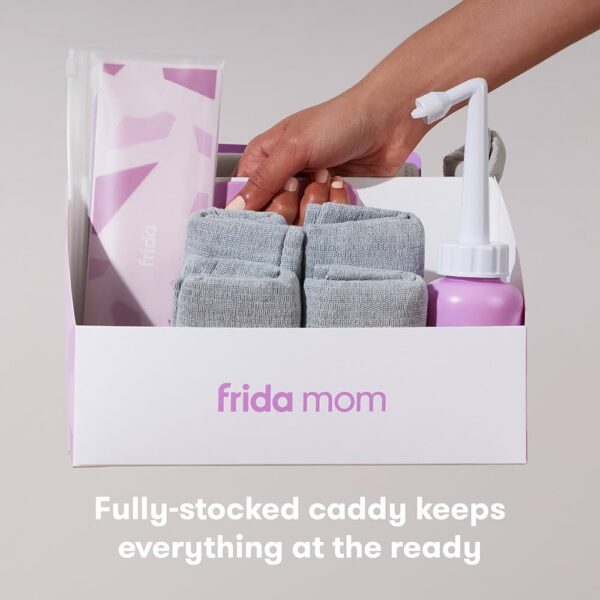 Frida Mom Kit de recuperación de cesárea  para el parto y el posparto, calcetines, botella de peri, ropa interior desechable, carpeta de soporte abdominal, toallitas de ducha.