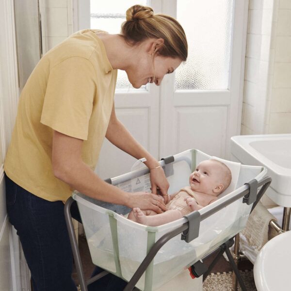 Stokke Flexi Bath – Tina de baño plegable para bebé, blanca, tamaño regular