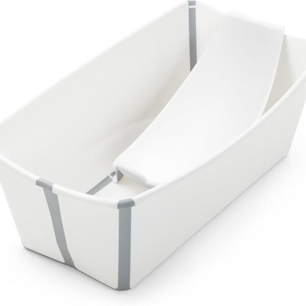 Stokke Flexi Bath – Tina de baño plegable para bebé, blanca, tamaño regular
