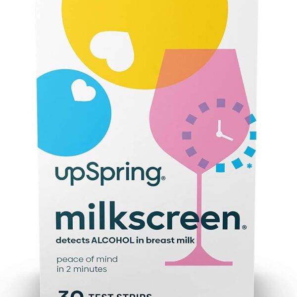 UpSpring MilkScreen – Tiras Reactivas para Detectar Alcohol en Leche Materna (30 unidades)