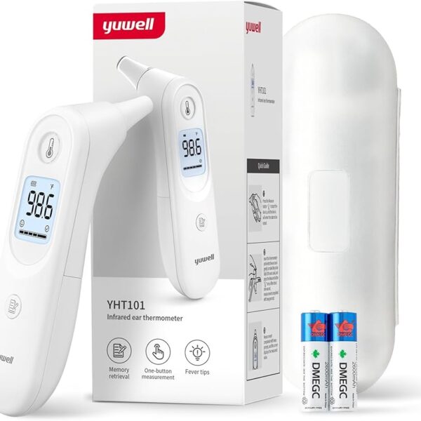Yuwell – Termómetro digital de oído para bebés, niños y adultos | Rápido, suave y preciso