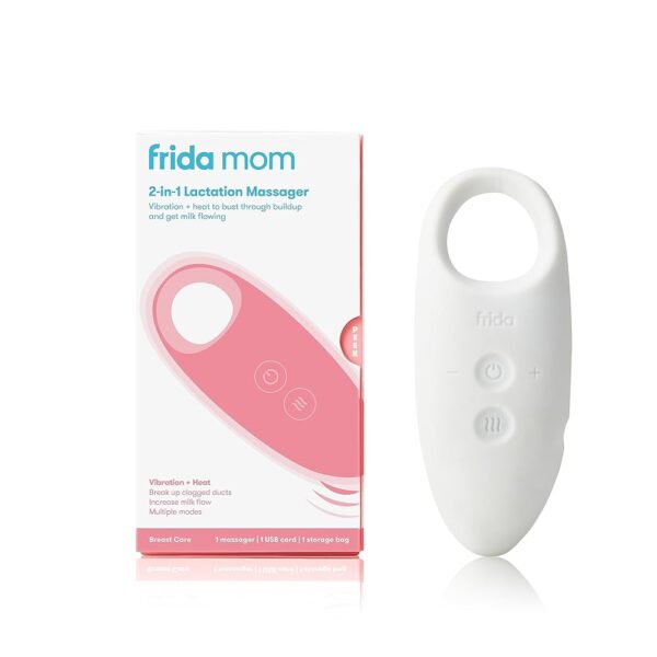 Frida Mom | Masajeador de Lactancia 2 en 1 – Calor + Vibración