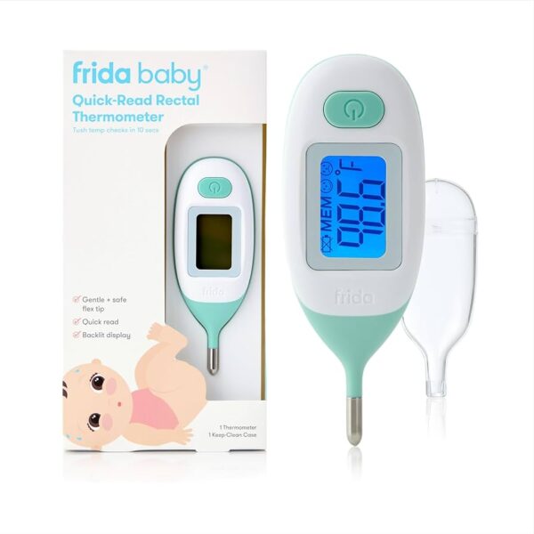 Frida Baby Termómetro rectal digital de lectura rápida para bebés recién nacidos hasta los 3 años