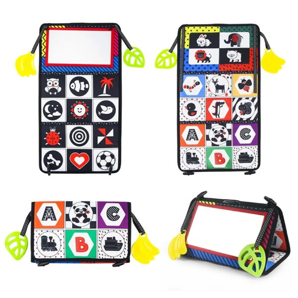 Libro de Tela para Estimulación Temprana con Espejo + Librito Extra