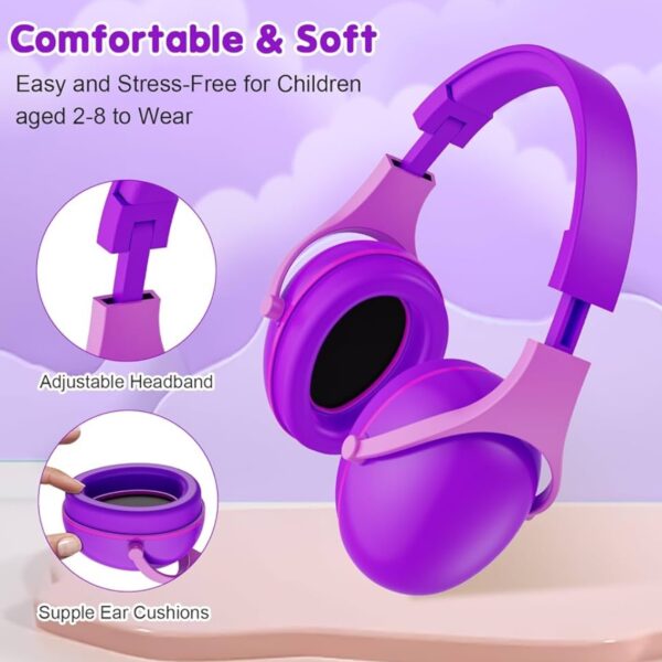 ProCase | Auricular con Cancelación de Ruido para Niños – NRR 24 dB para niños de 2 a 8 años, -azul