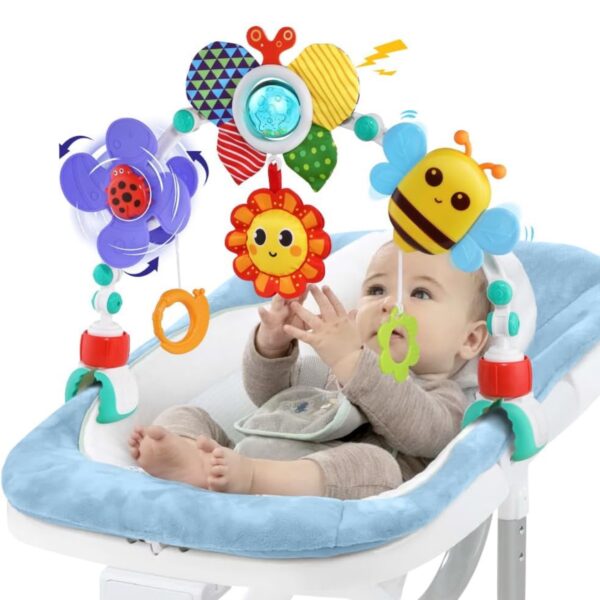Arco o movil de Juguetes para Cochecito y Cuna – Juguetes Sensoriales Colgantes Ajustables, Ideal para Bebés de 0 a 24 Meses