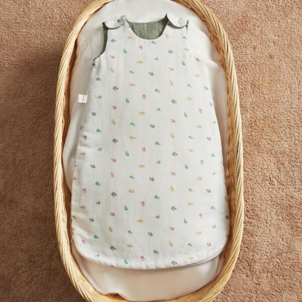 Saco de Dormir o swaddle  para Bebé de Algodón Suave con Estampado de Frutas – Primavera/Verano