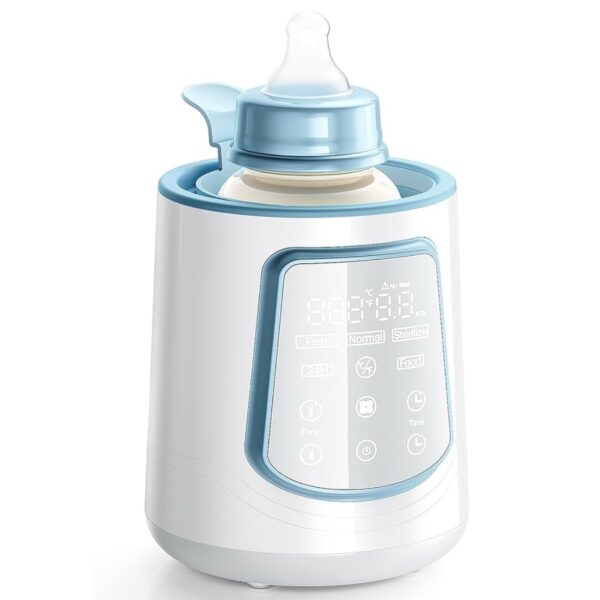 KUMIKIMI - Calentador de Biberones Eléctrico 12 en 1 – Esterilizador, Control de Temperatura y Temporizador para Leche Materna y Comida de Bebé