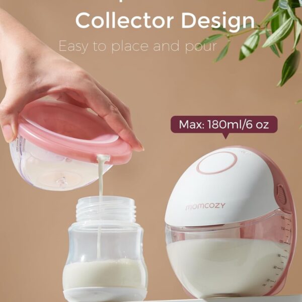 Momcozy M6 – Sacaleches o extractor Eléctrico Portátil y Manos Libres | 2 Unidades, 3 Modos, 9 Niveles, Diseño Ergonómico