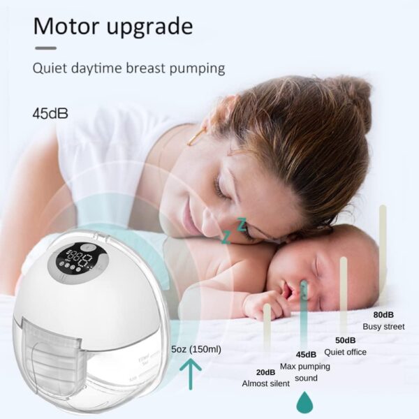 S32 Extractor de Leche Eléctrico Doble – 2 Copas Portátiles con Función de Memoria, 4 Modos, incluye Bridas de 19 mm y 21 mm