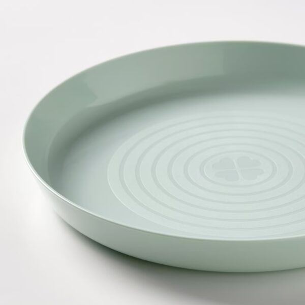 Platos infantiles apilables de plástico; colores surtidos – resistentes y fáciles de usar paquete de 6 platos
