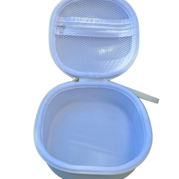 Estuche blanco para extractor de leche individual – 15 x 15 cm