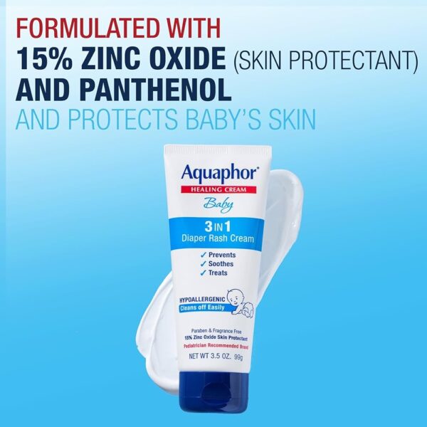 Aquaphor - Crema para sarpullido del pañal del bebé de 3.6 oz