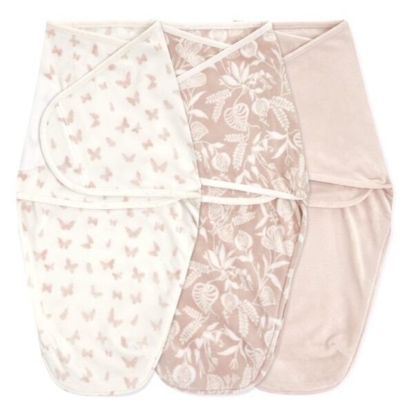 aden + anais Essentials – Swaddles de muselina súper suaves, modelo Garden Pink, 3 unidades