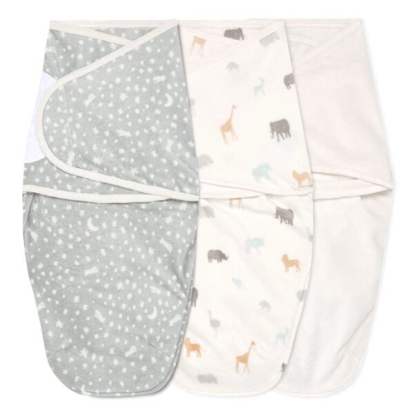 aden + anais Essentials – Swaddle Easy Wrap Wild Prairie, 3 unidades, 0-3 meses