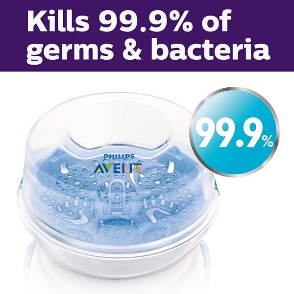 Philips AVENT SCF281/05 - Esterilizador a vapor para biberones, chupetes, tazas y más