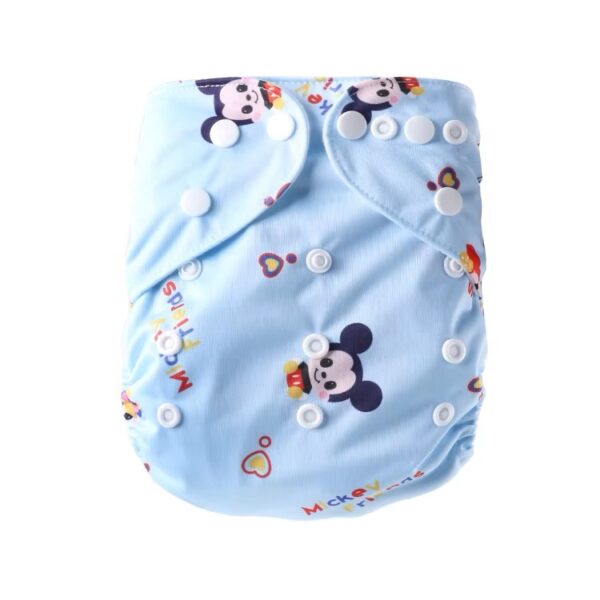 Pañal Reutilizable Ajustable (3-15 kg) con 2 Insertos Absorbentes - Mickey