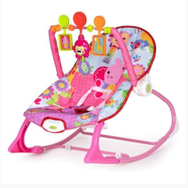 Silla mecedora y vibradora - Rosa Elefante