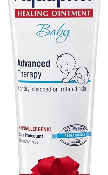 Aquaphor Pomada Curativa de Terapia Avanzada para Bebé, Protector de Piel en Tubo de 7 oz