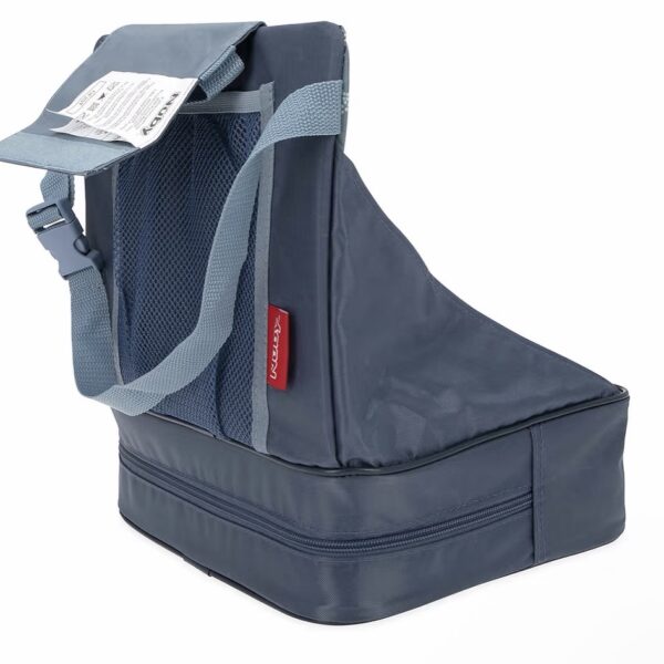 Nuby Easy Go Booster Seat – Asiento Elevador Portátil para Bebés y Niños (Hasta 35 lb) – 9+ Meses – Azul