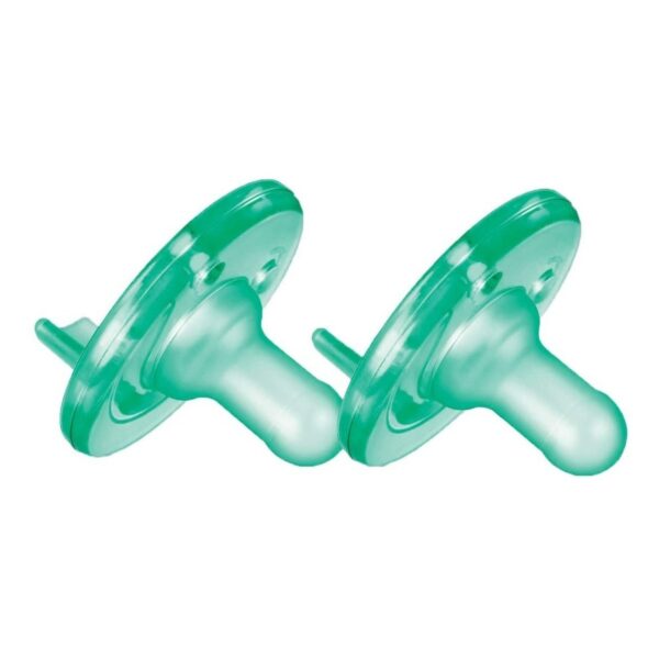 Chupeta Philips Avent Soothie para Bebé 0–3 Meses | BPA Free | 100% Silicona Médica | Pack 2 Verde