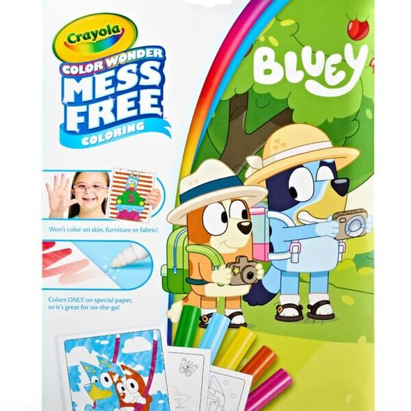 Set para Colorear Crayola Color Wonder Bluey – Coloreo Sin Manchas con Marcadores Mágicos