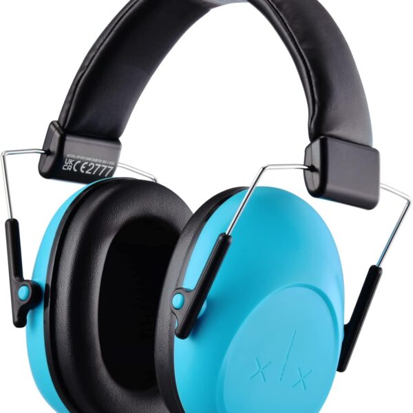 Onhear | Auriculares Protectores con Cancelación de Ruido para Niños – NRR 26 dB- Protección auditiva cómoda y segura para niños de 3 a 16 años, celeste