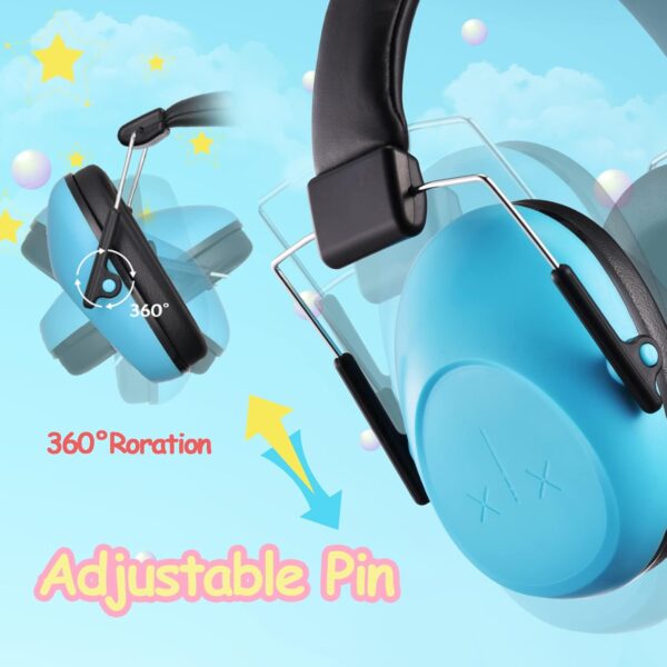 Onhear | Auriculares Protectores con Cancelación de Ruido para Niños – NRR 26 dB- Protección auditiva cómoda y segura para niños de 3 a 16 años, celeste