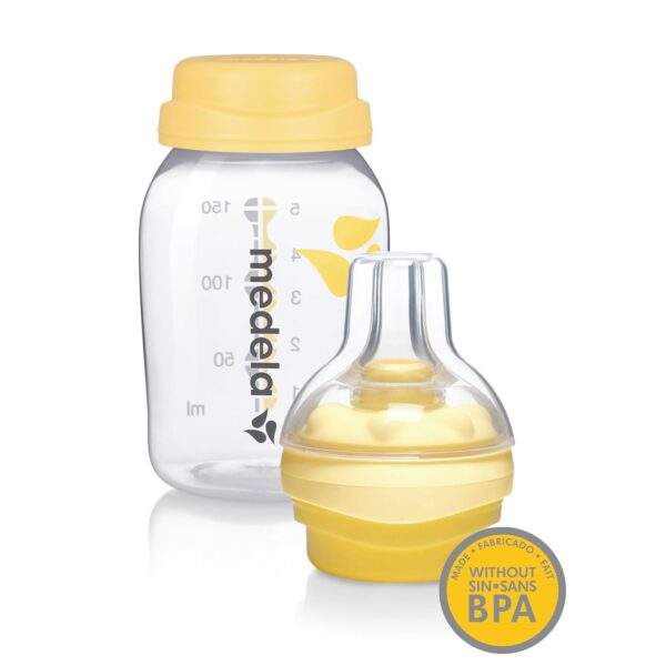 Medela Biberón con tetina Calma  – Alimentación Ritmada, Sin BPA, Compatible con Biberones Medela (150 ml)
