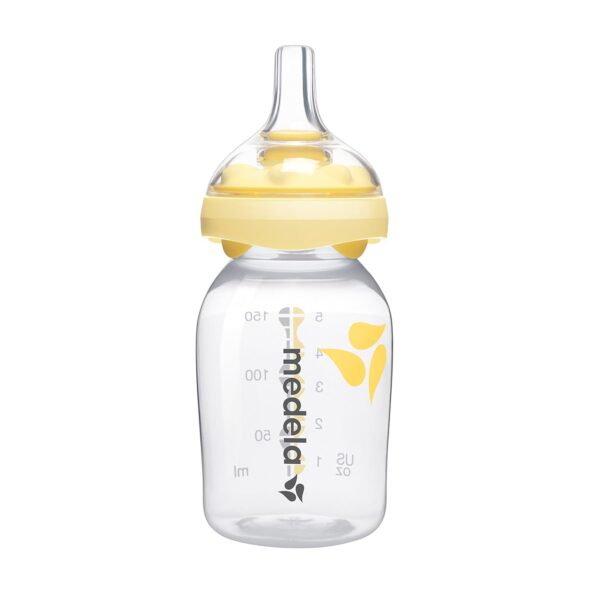 Medela Biberón con tetina Calma  – Alimentación Ritmada, Sin BPA, Compatible con Biberones Medela (150 ml)
