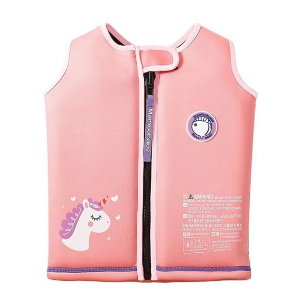 Mambobaby -Chaleco Salvavidas Infantil no inflable – Chaleco de Natación con Flotador Desmontable, talla S (3-4 años o 13-17 kg) o talla M (4-5 años o 17 a 23kg), rosado