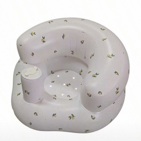 Silla Inflable para Bebé Multifuncional – Entrenamiento para Sentarse, Juego y Baño (6m+), limón