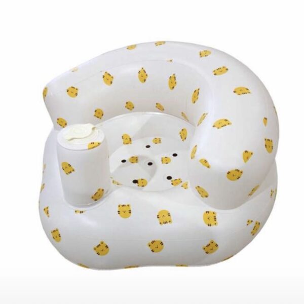 Silla Inflable para Bebé Multifuncional – Entrenamiento para Sentarse, Juego y Baño (6m+), tigre