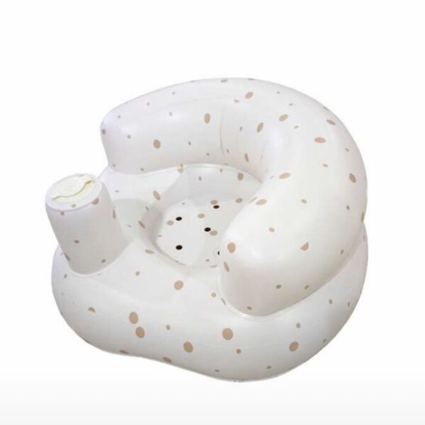Silla Inflable para Bebé Multifuncional – Entrenamiento para Sentarse, Juego y Baño (6m+), lunares
