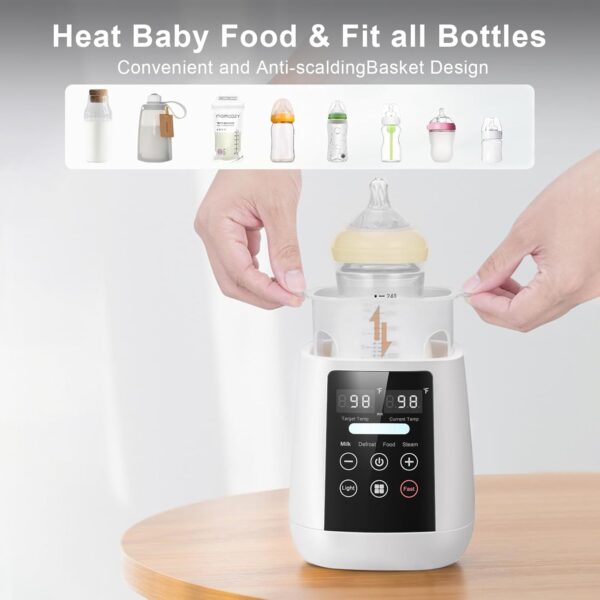 Calentador de Biberones universal 10 en 1 con Control Digital de Temperatura – Rápido, Seguro y Multifunción, calienta leche, comida, esteriliza, descongela y más