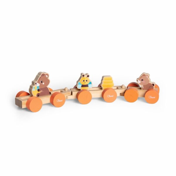 CHICCO- Tren de Madera Montessori con Personajes | My Wood Friends