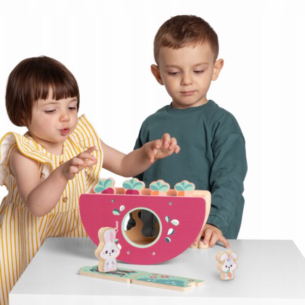 CHICCO- Juguete de Madera con Figuras para Encajar | Clasificador de Formas