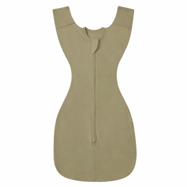 Saco de Dormir para Bebé con Mangas – Diseño Ergonómico en Forma de U con Cremallera Bidireccional, de 0-6 meses, 67.5x32.5 cm, verde