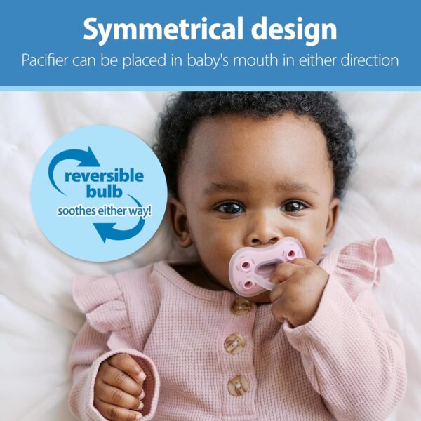 Chupón de Silicona Dr. Brown’s Advantage 0–6 Meses (3 Pack) | Diseño Simétrico | BPA Free