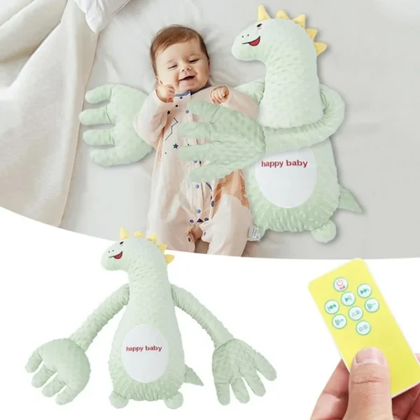 Peluche Calmante para Dormir Bebé con Palmadas Automáticas y Luz – Ayuda Antisobresalto Ajustable