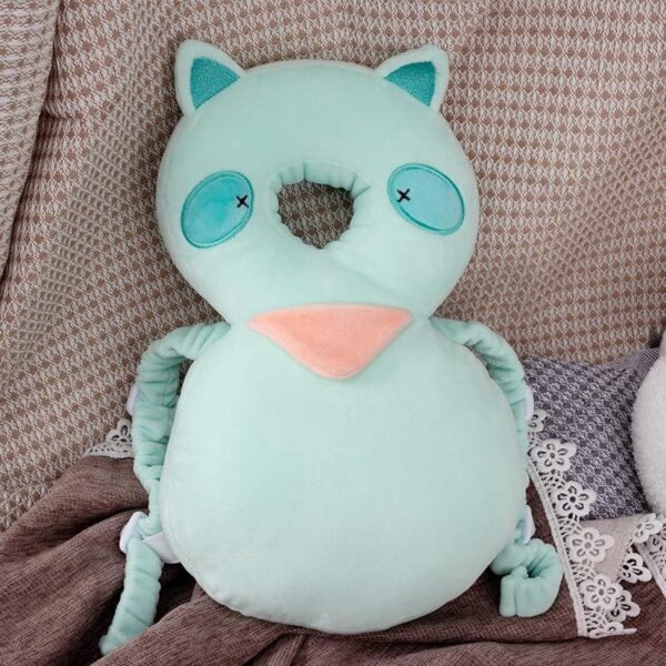 Protector de Cabeza para Bebé – Diseño Antigolpes de mapache