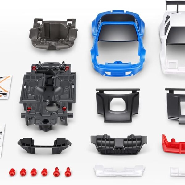 Metal Machines Speed Heroes Black Zuru Set con 20+ Sorpresas – Construye tu Auto con Luces, Sonidos y Slime