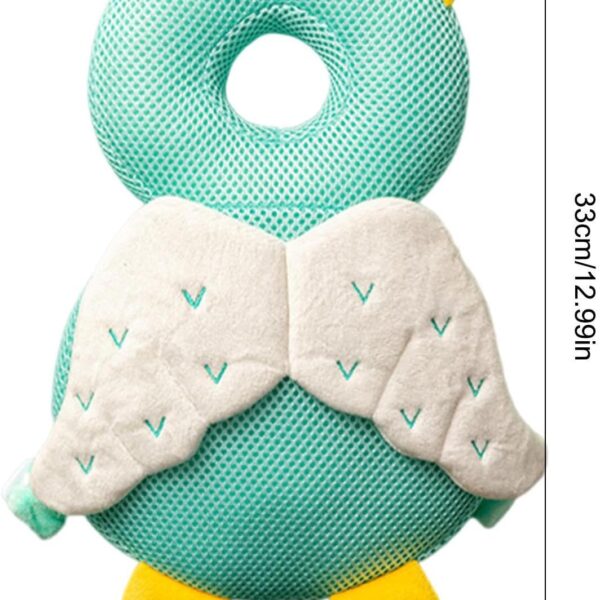 Protector de cabeza para aprender a caminar y gatear / mochila acolchada de seguridad, angel de malla