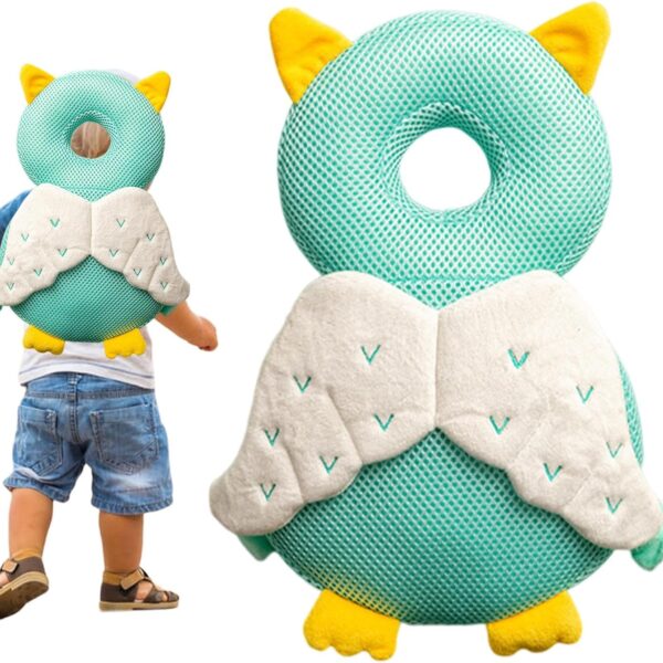 Protector de cabeza para aprender a caminar y gatear / mochila acolchada de seguridad, angel de malla