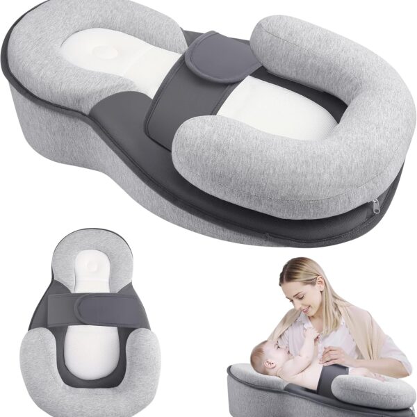 Cojín de Lactancia y Alimentación para Bebé con Inclinación Antirreflujo – Soporte Ergonómico 0–12 meses