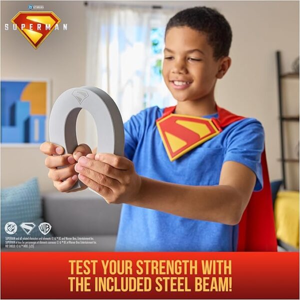 DC Comics Superman Power Cape Set Disfraz Infantil con Capa y Pechera – Set de Superhéroe para Niños 4+